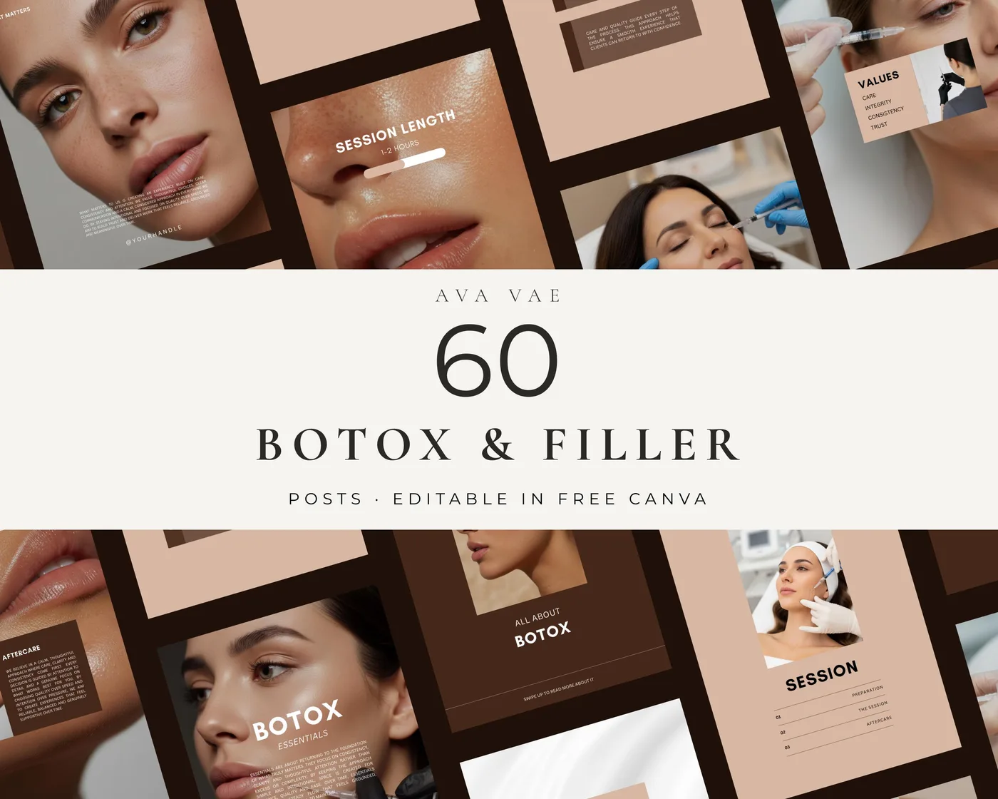 Injector Instagram Post Templates, Luxury style, template preview
