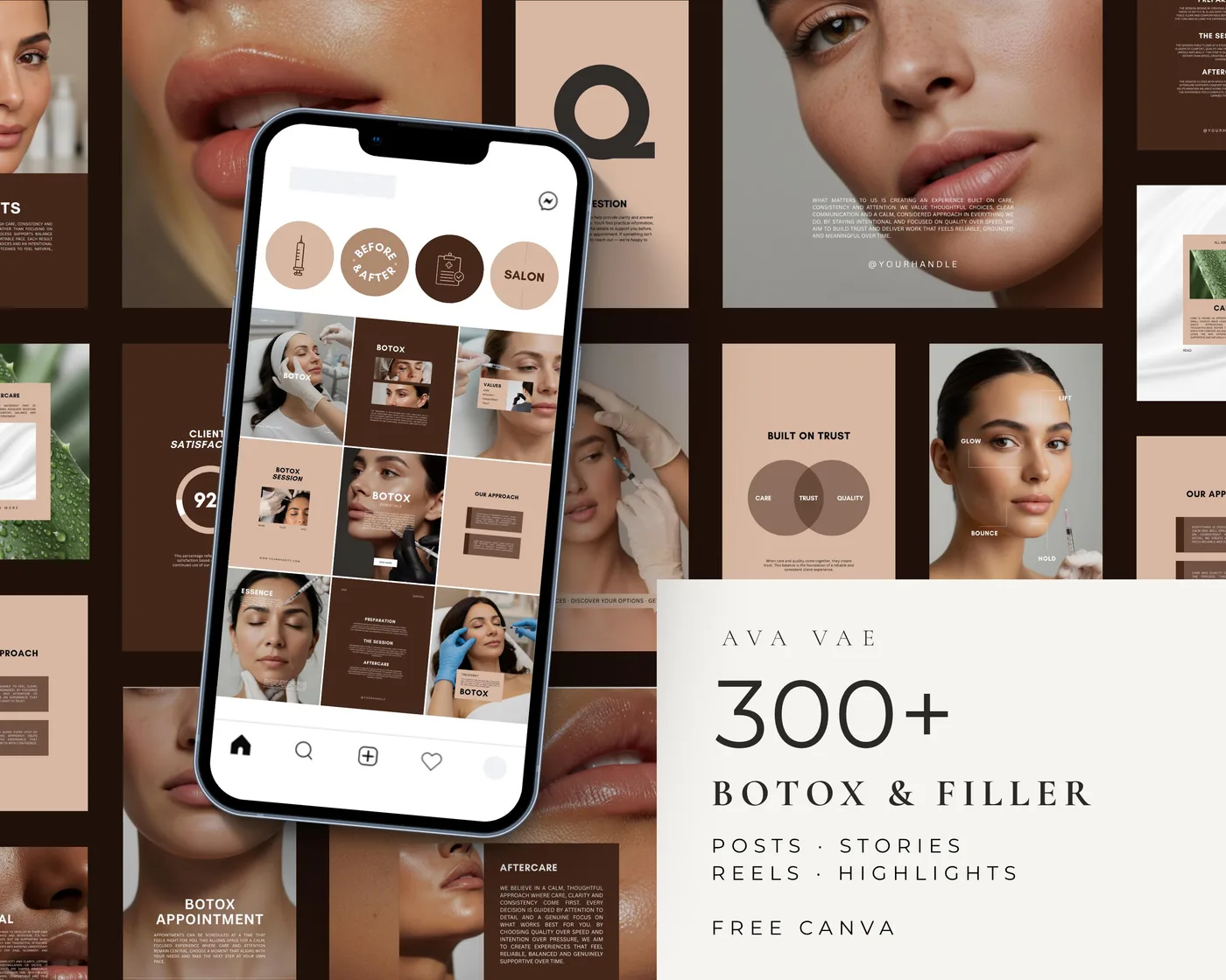 Injector Instagram Bundle, Luxury style, template preview