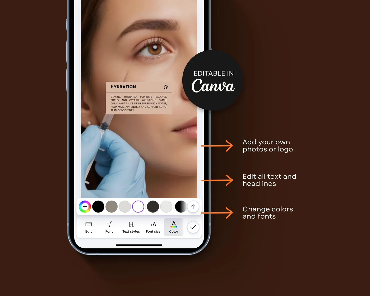 Botox Instagram Bundle, Luxury style, template preview