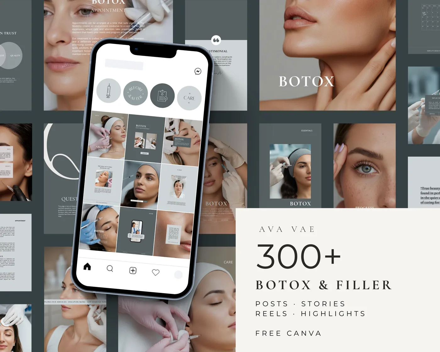 Injector Instagram Bundle, Minimal style, template preview