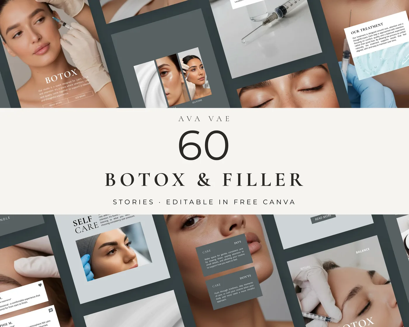 Injector Instagram Story Templates, Minimal style, template preview