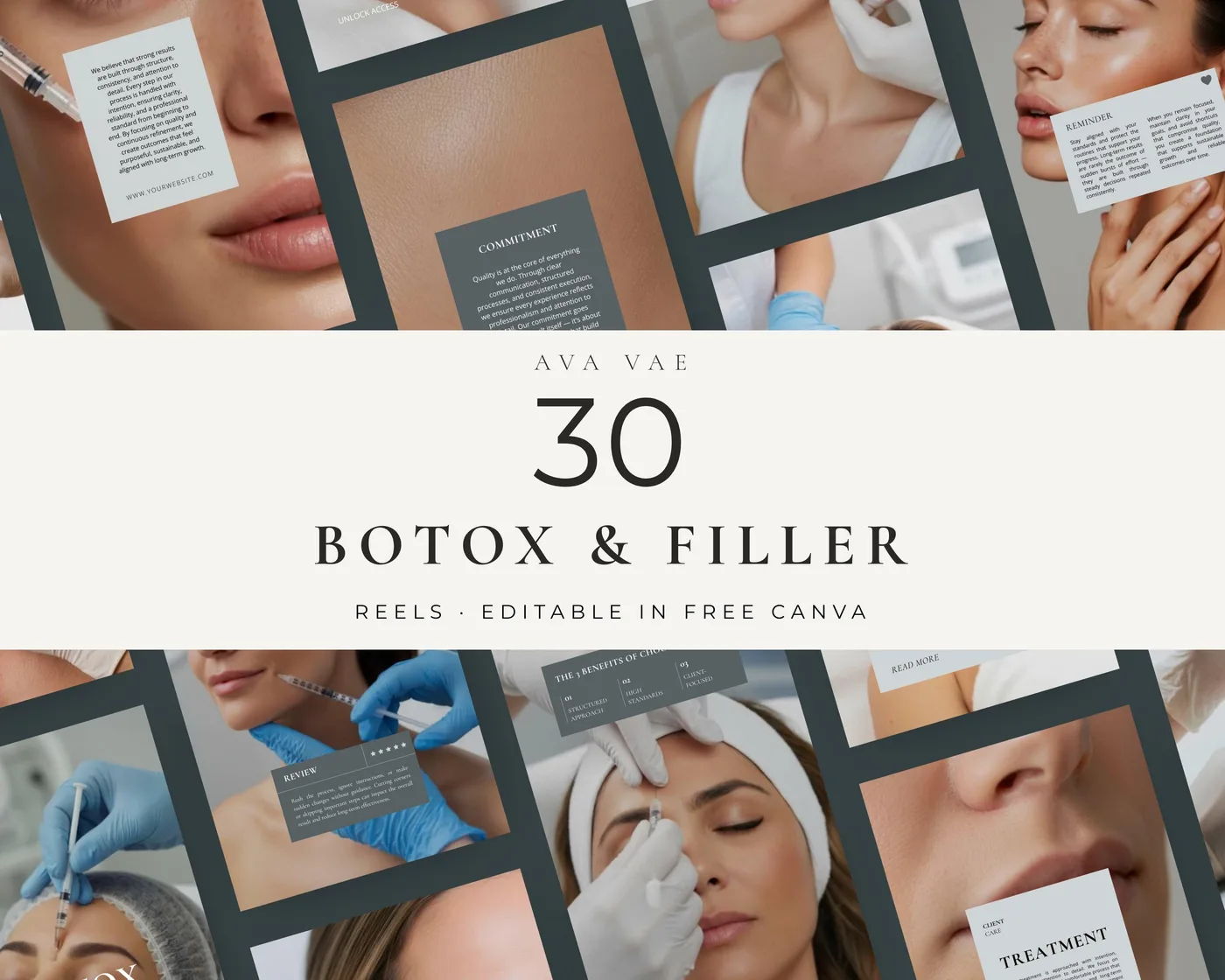 Injector Instagram Reels Templates, Minimal style, template preview